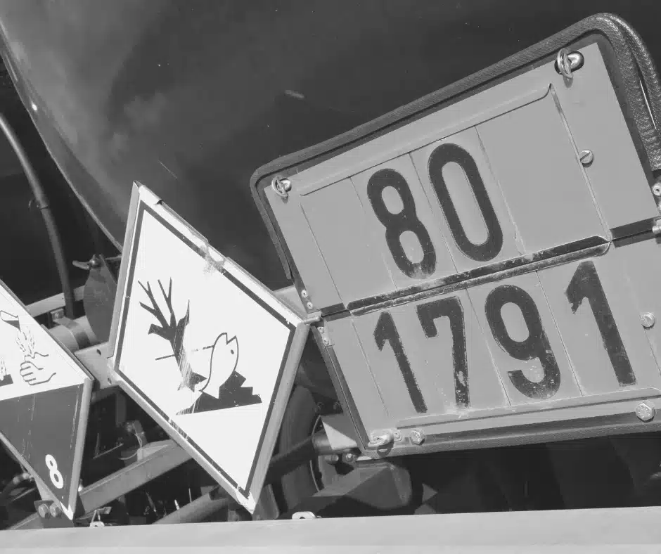 ADR hazard identification plate